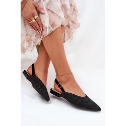 Balerinos Su Pynimu Ir Smailiais Pirštais Juodos Hefion 200550