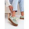 Moteriški Sneakers Ant Platformos Su Papuošimais Žalios Vinness | Kedai | jai24.lt
