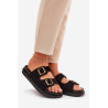 Moteriški Sandalai Su Užsegimais Ant Kamštinio Pado Juodi Sercele | Šlepetės | jai24.lt