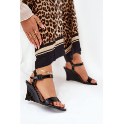 Lakuoti Moteriški Platforminiai Batai Juodi Vliraya 200580