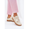 Žemi Moteriški Sneakers Su Nėriniais Leopardas Bežiniai Zielle | Kedai | jai24.lt