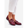 Lakuoti Moteriški Mokasinai Su Dekoratyvine Sagtimi Juodi Mollan | Mokasinai moterims | jai24.lt
