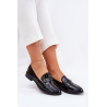 Lakuoti Moteriški Mokasinai Su Dekoratyvine Sagtimi Juodi Mollan | Mokasinai moterims | jai24.lt