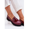Moteriški Lakuoti Mokasinai Su Papuošimu Bežiniai Nallae | Mokasinai moterims | jai24.lt