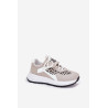 Sportiniai Bateliai Sneakers Moterims Ant Platformos Leopardas Baltas-Bežinis Pumbes | Kedai | jai24.lt