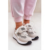Sportiniai Bateliai Sneakers Moterims Ant Platformos Leopardas Baltas-Bežinis Pumbes | Kedai | jai24.lt