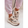 Sportiniai Bateliai Sneakers Moterims Ant Platformos Leopardas Baltas-Bežinis Pumbes | Kedai | jai24.lt