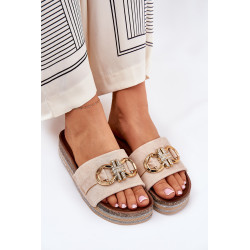 Moteriški Platforminiai Sandalai Su Blizgučiais Ir Auksiniu Dekoru Juodi Rilirea 200617