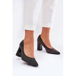 Papuošti Tinkliniai Batai Ant Kulno Juodi Vinceza 62211 200625