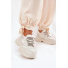 Moteriški Sneaker'iai ant Platformos su Dekoratyviniais Šniūreliais Bežiniai Evalianne | Kedai | jai24.lt