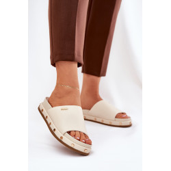 Moteriškos platforminės basutės Big Star NN274A746 Beige 200649