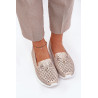 Moteriški Odiniai Ažūriniai Pusbatukai Iš Natūralios Odos D&A LR51-631 Sidabriniai | Pavasariniai batai | jai24.lt