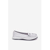 Moteriški Odiniai Mokasinai S.Barski LR51-673 Balti | Mokasinai moterims | jai24.lt