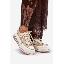 Moteriški Sneakers Ant Masyvios Platformos S.Barski BF51-101 Beige 200663