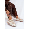 Moteriški Sneakers Ant Masyvios Platformos S.Barski BF51-101 Beige | Kedai | jai24.lt