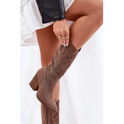 Kvėpuojančios Kaukazo Batai Su Kulnais S.Barski HY51-606 Rudi 200667