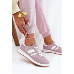 Moteriški Sneakeriai Iš Eko Zomšos Baltos Marinils 200668