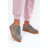 Zamšo Žemi Sneakers Moterys Pilki Paliana | Kedai | jai24.lt