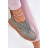 Zamšo Žemi Sneakers Moterys Pilki Paliana | Kedai | jai24.lt