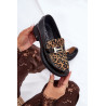 Odiniai Lakuoti Mocasai Leopardo Vinceza 66790 Juodi | Mokasinai moterims | jai24.lt