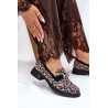 Odiniai Lakuoti Mocasai Leopardo Vinceza 66790 Juodi | Mokasinai moterims | jai24.lt