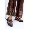 Odiniai Lakuoti Mocasai Leopardo Vinceza 66790 Juodi | Mokasinai moterims | jai24.lt
