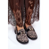 Odiniai Lakuoti Mocasai Leopardo Vinceza 66790 Juodi | Mokasinai moterims | jai24.lt