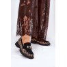 Odiniai Lakuoti Mocasai Leopardo Vinceza 66790 Juodi | Mokasinai moterims | jai24.lt