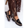 Odiniai Lakuoti Mocasai Leopardo Vinceza 66790 Juodi | Mokasinai moterims | jai24.lt