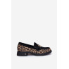 Odiniai Lakuoti Mocasai Leopardo Vinceza 66790 Juodi | Mokasinai moterims | jai24.lt