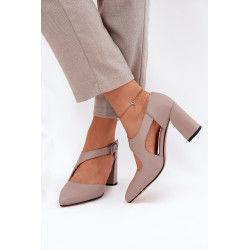 Odiniai Kulniukai Su Sagtimi Vinceza 91133 Pilki 200681