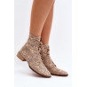 Odiniai Raštuoti Batai Su Plokščiu Kulnu Maciejka 06391-25 Bežiniai | Auliniai batai moterims | jai24.lt