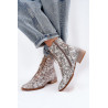 Odiniai Raštuoti Batai Su Plokščiu Kulnu Maciejka 06391-25 Bežiniai | Auliniai batai moterims | jai24.lt
