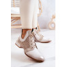 Odiniai Batai Maciejka 05541-04 Kreminiai-Auksiniai | Auliniai batai moterims | jai24.lt