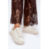 Odiniai Moteriški Sneakers Ant Platformos Beige GOE RR2N4004 | Kedai | jai24.lt