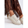 Odiniai Moteriški Sneakers Ant Platformos Beige GOE RR2N4004 | Kedai | jai24.lt