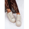 Odiniai Moteriški Sneakers Ant Platformos Beige GOE RR2N4004 | Kedai | jai24.lt