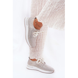 Odiniai Lengvi Moteriški Pusbačiai Ant Platformos Artiker 56C2113 Bežiniai-Auksiniai 200705