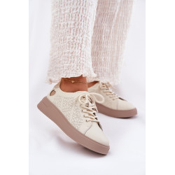 Moteriški Odiniai Sneakers Ant Platformos Vinceza 88018 Baltos 200713