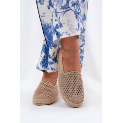 Moteriški Espadrilės Su Nėriniais Bežiniai Vinceza 13625 200718