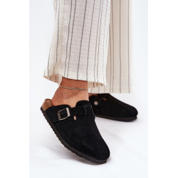 Suede Moteriški Klumpės Su Sagtimi Big Star RR274A384 Juodos 200721