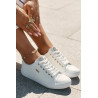Moteriški Batai Iš Eko Oda Big Star RR274748 Balti | Kedai | jai24.lt