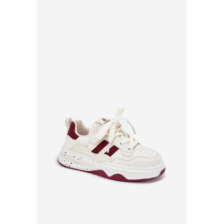 Vaikiški Sneakeriai Ant Platformos Beige-Raudona Grellio 200752