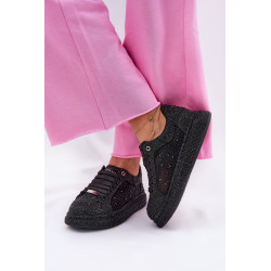 Papuošti sportbačiai ant platformos GOE NN2N4021 juodi 200762