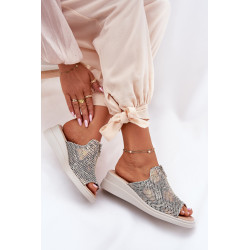 Moteriški Bateliai Ant Platformos Su Užtrauktuku Gyvūnų Raštas Bežiniai Irriva 200768