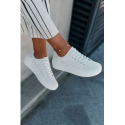 Moteriški Audiniai Sportbačiai Ant Platformos Big Star RR274463 Balti 200778