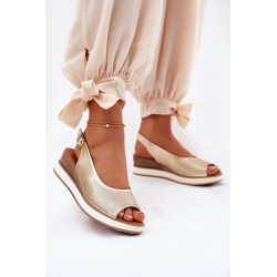 Odiniai Sandalai Su Pakulniu Artiker 56C2312 Auksiniai 200819