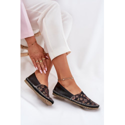 Odinės Raštuotos Balerinos Maciejka T1929-71 Juodos 200823