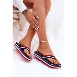 Moteriški platforminiai šlepetės Big Star RR274A127 tamsiai mėlynos 200840