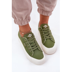 Moteriški Platforminiai Sportbačiai Lee Cooper LCW-25-31-3449L Žali 200847